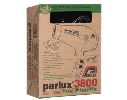 Профессиональный фен Parlux 3800 Eco Friendly Ion Ceramic Pro 2100 Ватт Белый